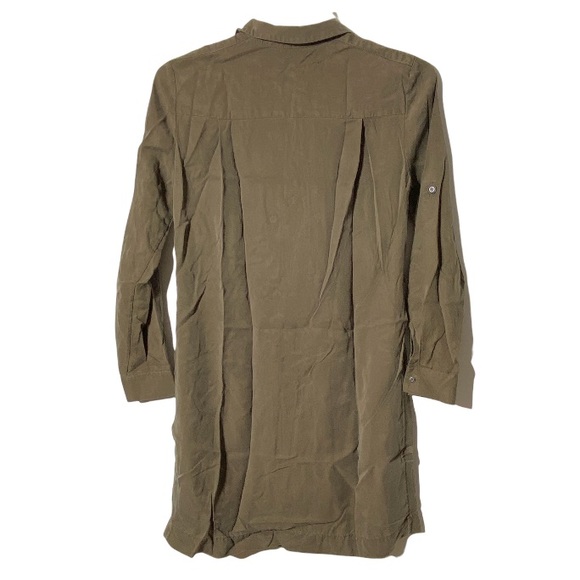 ATM Dress Tunic Long Button Down With Sleeve Small - Picture 12 of 12